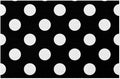 Black White Polka Dot Placemats Set of 4 PVC Vinyl Non Slip Table Mats Waterproof Heat Resistant Place Mats Washable Wipeable Dining Table Mat for Kitchen Party Farmhouse Indoor Outdoor Decorative