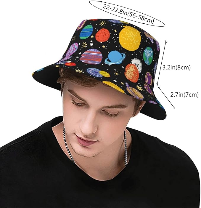Unisex Bucket Hat Sun Protection Fisherman Hat,Outdoor Sun Hat,Casual Activities Hiking Cap for Women Men Teens
