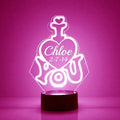 Custom Love & Heart LED Sign Night Light Lamp with Remote, Light Up Display with Personalized Name or Image, Customized and Made in The USA, Clear Acrylic Home Decor Design with 16 Colors, 4 Modes