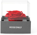 Preserved Rose Romantic Gifts for Wife Female Womens Real Red Roses Flowers for Valentine's Day Christmas Birthday Mother's Day Anniversary (Mini)