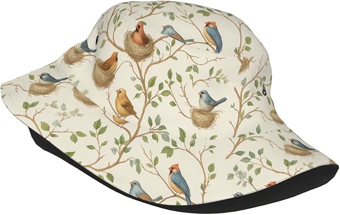 Vintage Clovers Bucket Hat Novelty Sun Hats Trendy Fisherman Cap for Men and Women