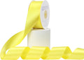 Lemon Yellow Satin Ribbon, Double Faced 1-1/2 Inch X 25 Yards Lemon Yellow Ribbon, Premium Satin Ribbon for Gift Wrapping, Crafts, Hair Bow Making, Sewing, Flower Bouquet, Wedding Party Decor