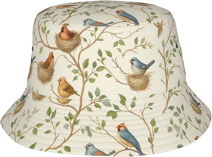 Vintage Clovers Bucket Hat Novelty Sun Hats Trendy Fisherman Cap for Men and Women