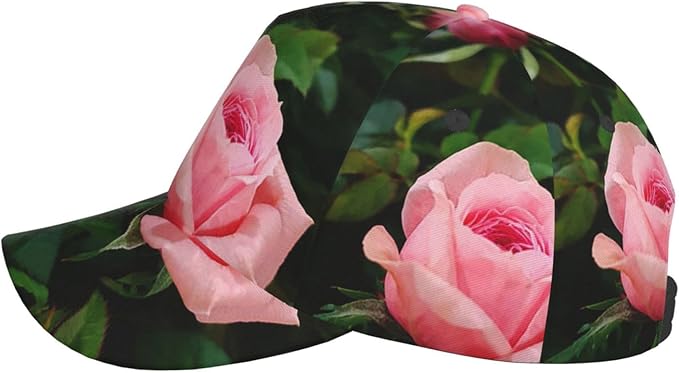 Rose Baseball Cap Flower Snapback Cap for Women Hats Floral Baseball Hat Women's Baseball Caps