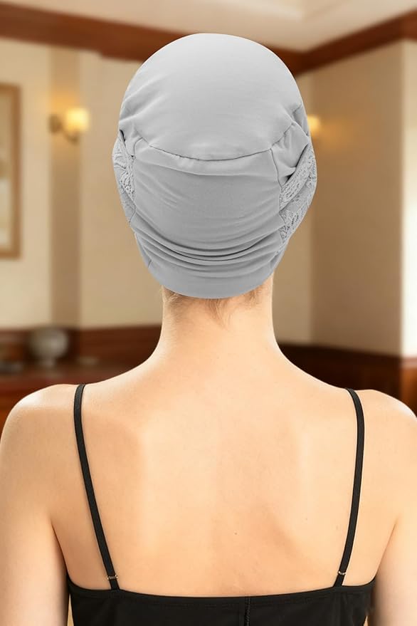 XYIYI Knot Chemo Headwear for Womens Cancer Patients, Stretchy Chemotherapy Headwraps Beanie Hats