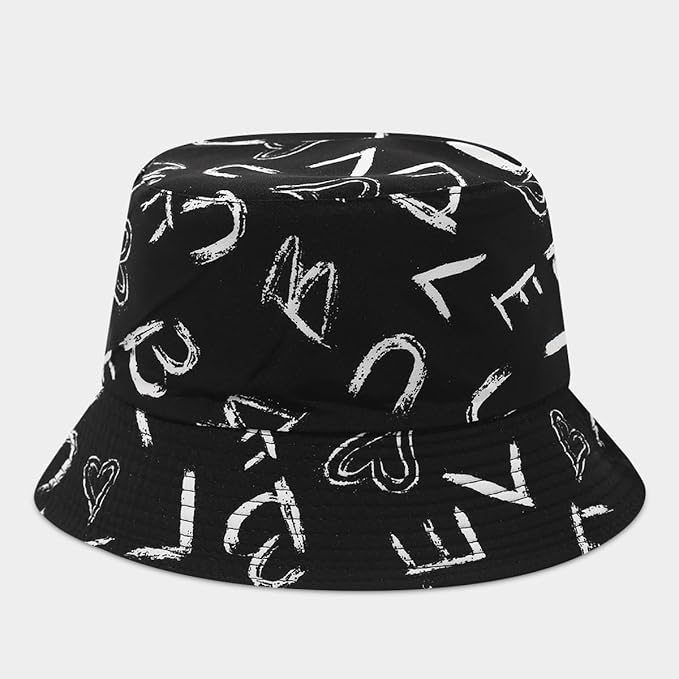 Quanhaigou Bucket Hat for Men Women,Packable Reversible Printed Sun Hats,Fisherman Outdoor Summer Travel Hiking Beach Caps