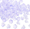 PATIKIL Glass Trumpet Flower Beads, 200 Pcs Gradient Flower Bead Charm for Jewelry Making DIY Craft, Bracelets, Earrings, Necklaces Decorations, Purple
