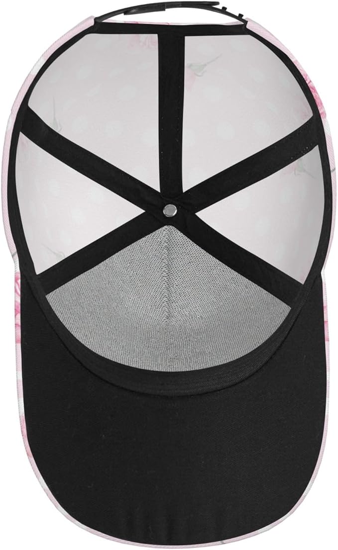 Rose Baseball Cap Flower Snapback Cap for Women Hats Floral Baseball Hat Women's Baseball Caps