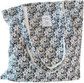 Cotton Canvas Tote Bag Reusable Soft Grocery Cloth Bag Floral Shoulder Bag for Beach Travel Shopping