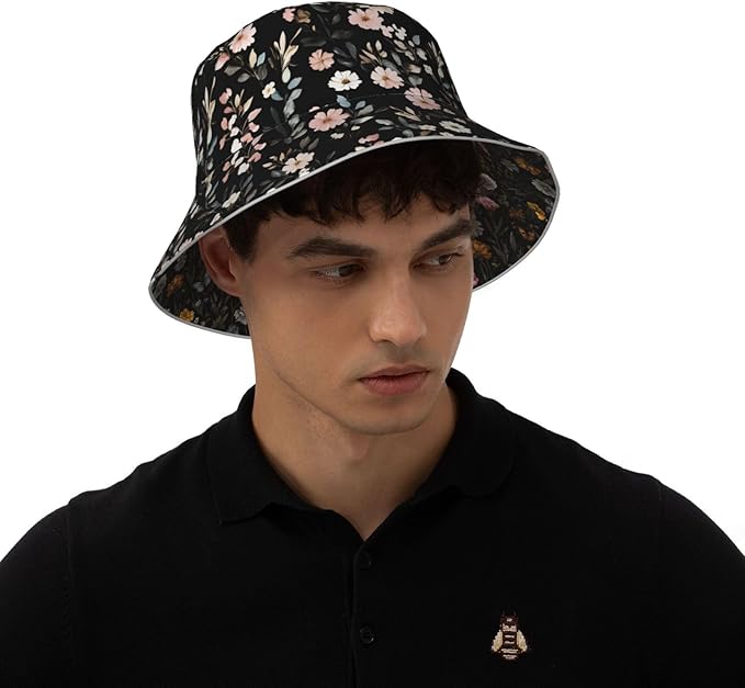 Bucket Hat Double-Side-Wear Reversible Sun Hat Beach Travel Hiking for Women Men