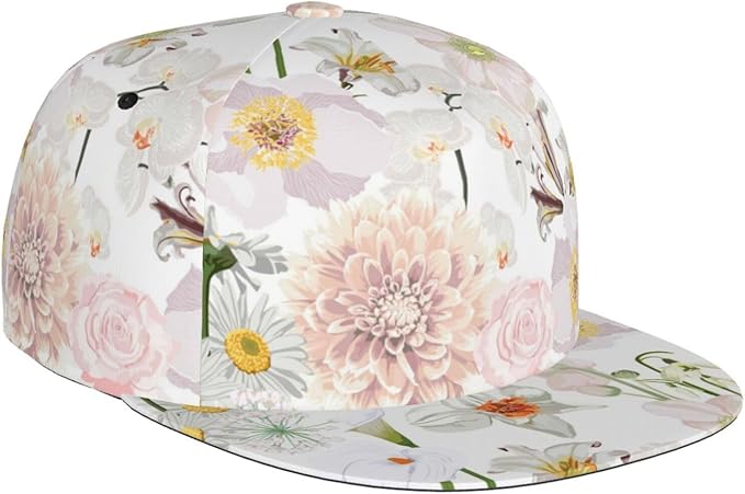 Tulip Flower Baseball Cap for Women Baseball Caps Flower Hat Tulip Baseball Hats Womens Cap for Outdoor