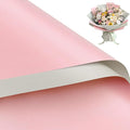 WRAPAHOLIC 20 Sheets Flower Wrapping Paper - 22.4 x 22.4 inch Pink Color Water-Resistant Floral Bouquet Wrapping Paper, Florist Supplies Packaging for Wedding Birthday Gift DIY