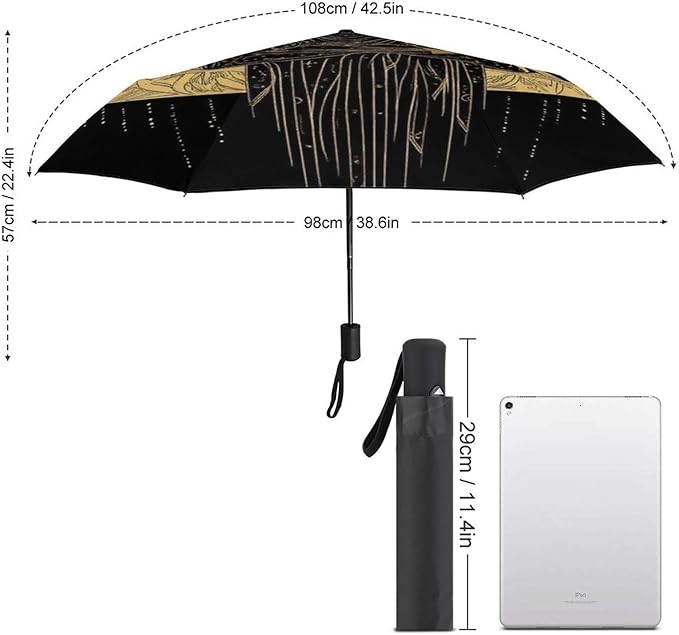 Fashion 3 Fold Sunny Rain Sunscreen Umbrella Portable Automatic Umbrella