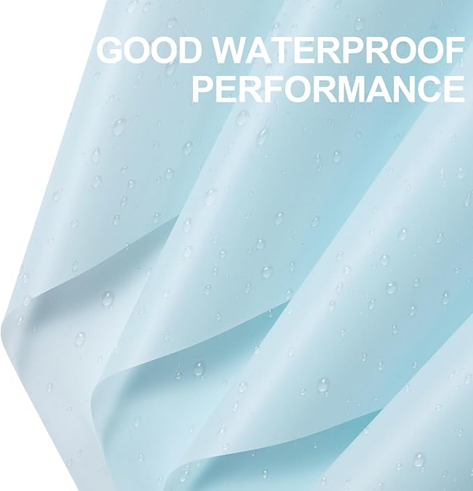WRAPAHOLIC 20 Sheets Flower Wrapping Paper - 22.4 x 22.4 inch Pure Light Blue Water-Resistant Floral Bouquet Wrapping Paper, Florist Supplies Packaging for Wedding Birthday Gift DIY