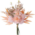 KIRIFLY Artificial Fake Flowers Plants Silk Flower Arrangements Wedding Bouquets Decorations Plastic Floral Table Centerpieces for Home Kitchen Garden Party Décor (Light Pink)