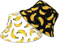 Bucket Hat Beach Summer Sun Hat Reversible Fisherman Hats Double Sided Wearing for Women Men Boys Girls