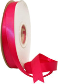 Morex Ribbon Double Face Satin Ribbon 3/8" X 50 YD Azalea Ribbon for Gift Wrapping, Birthday Gift Cards, Satin Dress for Women, Silk Ribbons for Crafts, Wedding Gifts for Couple