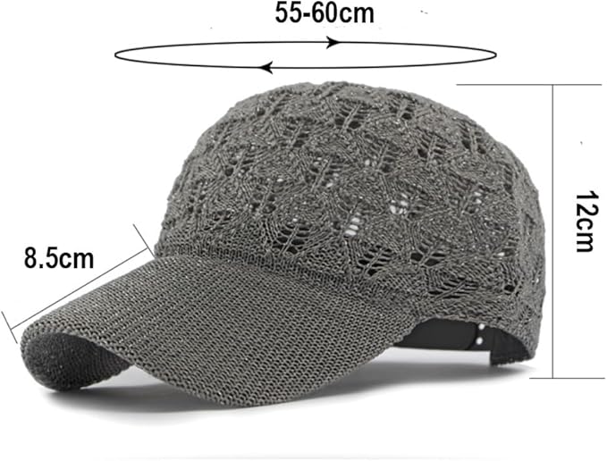 FASHIXD Knit Mesh Baseball Cap for Women - Breathable Summer Trucker Hat