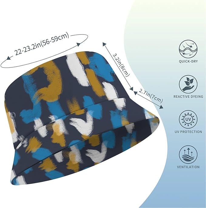 Wildflowers Floral Bucket Hat for Men Women, Summer Vacation Outdoor Travel Reversible Double Side Beach Caps Fisherman Hat