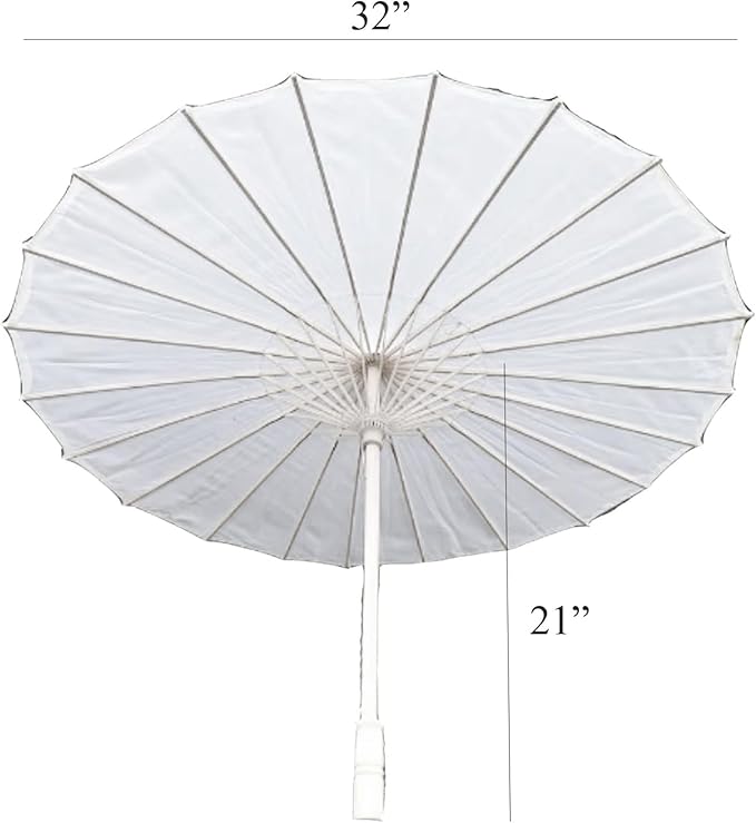 Chinese Japanese Handmade Parasol Umbrella,Asian Decoration DIY Art Dance Classical Umbrella for Wedding Parties Photography Costumes Cosplay
