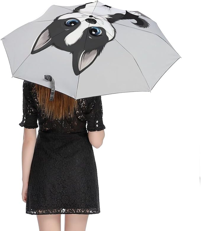 Fashion 3 Fold Sunny Rain Sunscreen Umbrella Portable Automatic Umbrella
