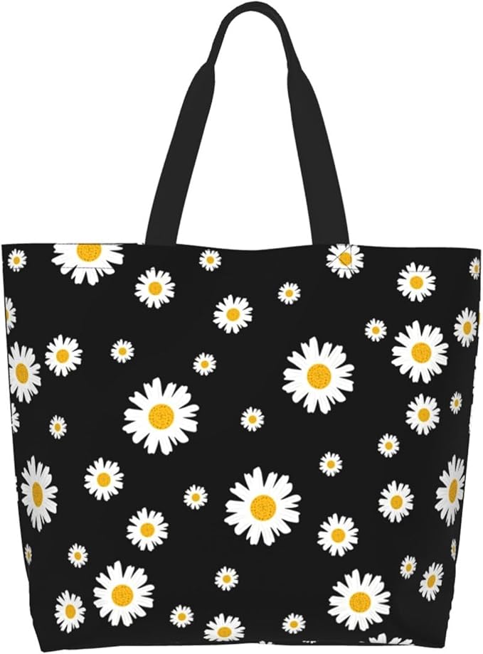 Sunflower Tote Bag For Women, Waterproof Shoulder Bags Big Reusable Grocery Handbag For Shopping Picnic Work Beach