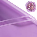 WRAPAHOLIC 20 Sheets Flower Wrapping Paper - 22.4 x 22.4 inch Dark Purple Border Water-Resistant Floral Bouquet Wrapping Paper, Florist Supplies Packaging Paper for Wedding Birthday Gift DIY