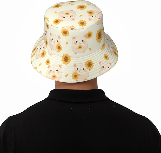 Christmas Navy Blue Tree Bucket Hat Novelty Sun Hats Trendy Fisherman Cap for Men and Women