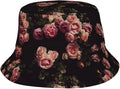 Rose Bucket Hat Womens Fisherman Hat Flower Sun Hats Cute Caps Rose Flower Hats for Women Outdoor