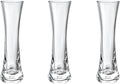 KLIFA- Small Acrylic Round Bud Vase, Shatterproof, High Transparency, Plastic Single Stem Vase, Clear, Hight 7.52 inch, 3 pc