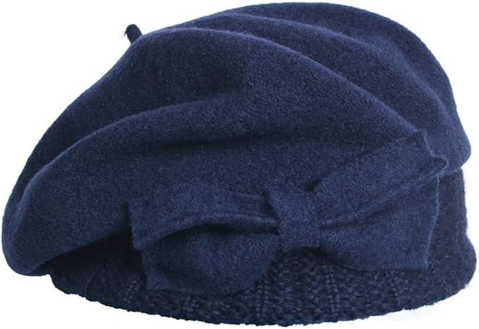 VECRY Women's 100% Wool Bucket Hat Felt Cloche Beret Dress Winter Beanie Hats