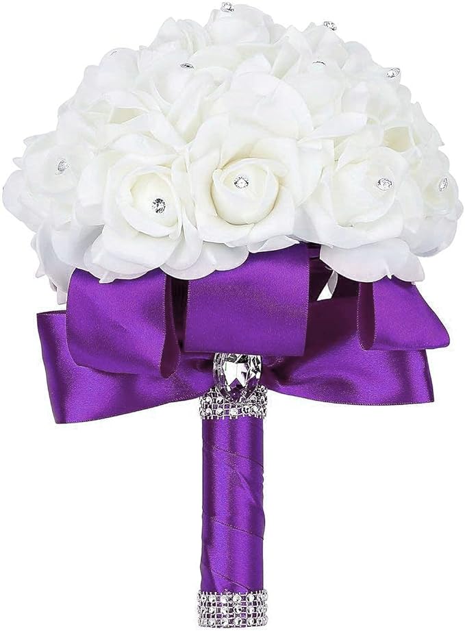 Humphrey's Craft 1-1/2 Inch Double Faced Satin Ribbon - 50 Yards, Violet Purple Thick Satin Ribbon for Crafts, Gift Wrapping, Decoration Christmas Tree, Bridal Bouquet,Wedding,DIY Bows,Sewing Hat.