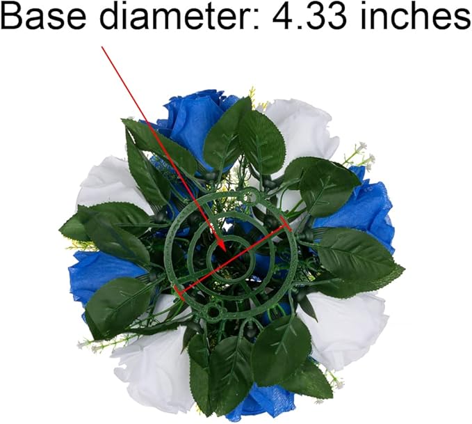 Flower Centerpieces for Wedding Tables: Wedding Table Decorations Royal Blue White Flower Balls Centerpieces for Engagement Cerebration Party Center Pieces 10 Packs