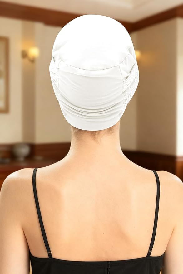 XYIYI Knot Chemo Headwear for Womens Cancer Patients, Stretchy Chemotherapy Headwraps Beanie Hats