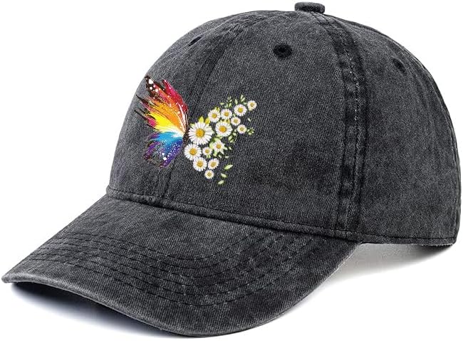 Negi Retro Baseball Cap Denim Hat for Women Female Washed Distressed Adjustable Dad Hats Unconstructed Cotton