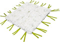 CNCEST Artificial Flower Wall Panels, Flower Wall Mat Silk Rose Flower Panels, Artificial Flower Wall Background (Green+White)