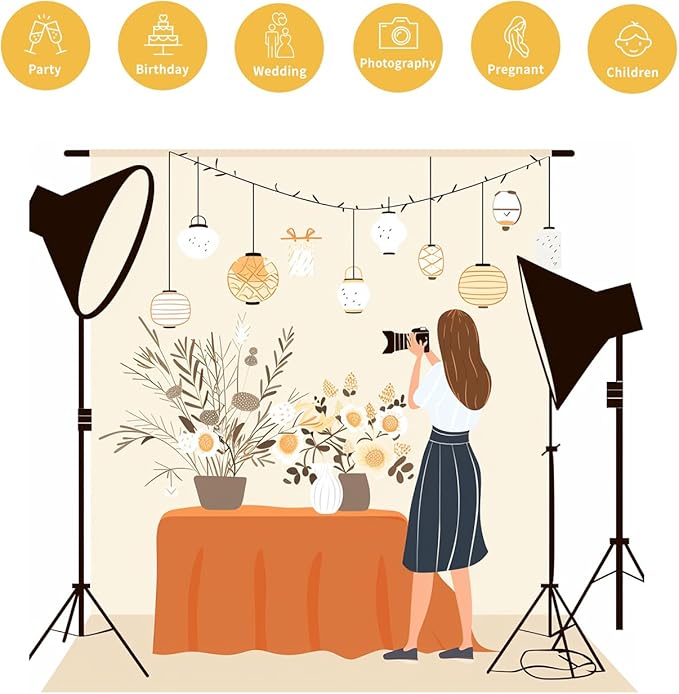 Kate Flower Wall Backdrops Arch Pregnant Wedding Party Supplies Photo Shoot Portrait Photo Background, 10x10ft