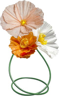 Large Giant Artificial Flowers Decoration - Indoor Outdoor Decor Huge Paper Flower, Realistic Faux Flowers for Home/Office/Living Room /Wedding Ceremony Party /Birthday Party 3pc (Pink Orange White)