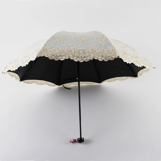 Honeystore Flower Lace Parasols for Wedding Party Lace Bridal Umbrella