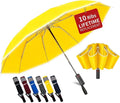 4-in-1 Inverted Travel Umbrella Compact, Automatic Large Umbrellas for Rain & Sun, Portable Windproof Umbrella for Backpack, Reverse Folding Umbrella for UV with Reflective Strips,Lightweight