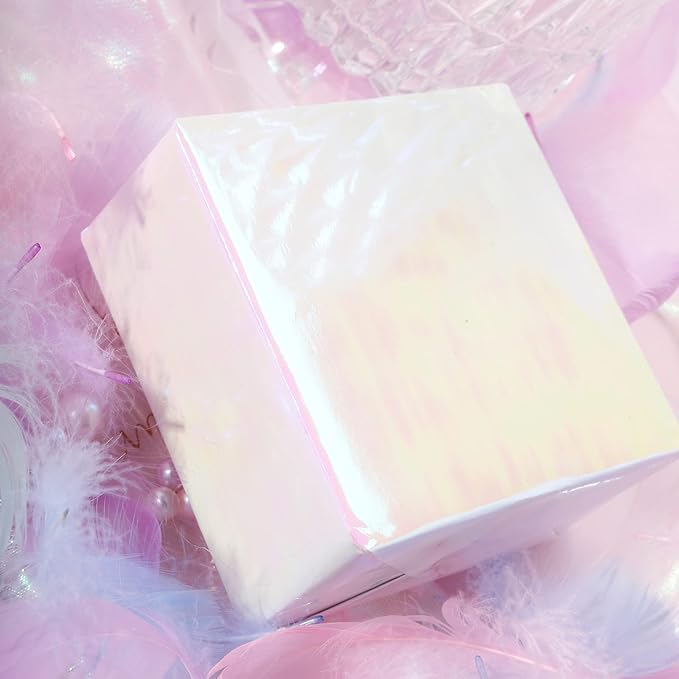 LeZakaa Pink Wrapping Paper Roll - Holographic Iridescent Wrapping Paper for Birthday, Valentine's, Mother's Day, Holiday - 17 inches x 32.8 Feet (47.23 sq.ft.)
