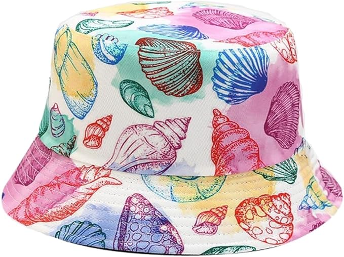 Quanhaigou Bucket Hat for Men Women,Packable Reversible Printed Sun Hats,Fisherman Outdoor Summer Travel Hiking Beach Caps