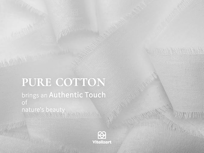 Vitalizart White Ribbon 1-1/2" x 15 Yd 100% Cotton Handmade Frayed Fringe Fabric Ribbons for Gift Wrapping Wedding Invites Bridal Shower Bouquets Christmas Decorations
