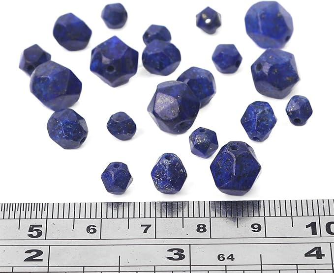 Faceted Natural Lapis Lazuli Stone Round Beads 8mm 36cm/Strand for Jewelry Making