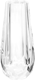 Kitcom Flower/Bud Crystal Vase Decorative Vases for Home or Wedding, Outline Dimensions W3.1''xH7'', Clear with Gift Box