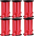 PMU Curling Ribbon - Crimped Texture Curling Ribbons for Gift Box Wrapping, Florist Flowers, Birthday Party Decorations, Festival Art Craft & Christmas Décor - Red 3/8 Inch X 250 Yards, Pkg/6
