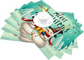 PVC Placemats Set of 4 Wipeable Table Mats Washable Heat Resistant Non Slip Vinyl Dining Table Mat for Kitchen Indoor Outdoor Patio Farmhouse Place Mats Christmas Snowman Beer Decorative