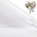 WRAPAHOLIC 20 Sheets Flower Wrapping Paper - 22.4 x 22.4 inch Pure Translucent White Water-Resistant Floral Bouquet Wrapping Paper, Florist Supplies Packaging for Wedding Birthday Gift DIY