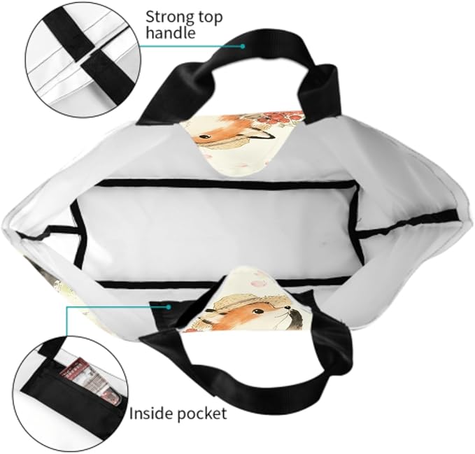 Shoulder Bag Large Reusable Eco-friendly Shopping Bags Portable Storage Handbag