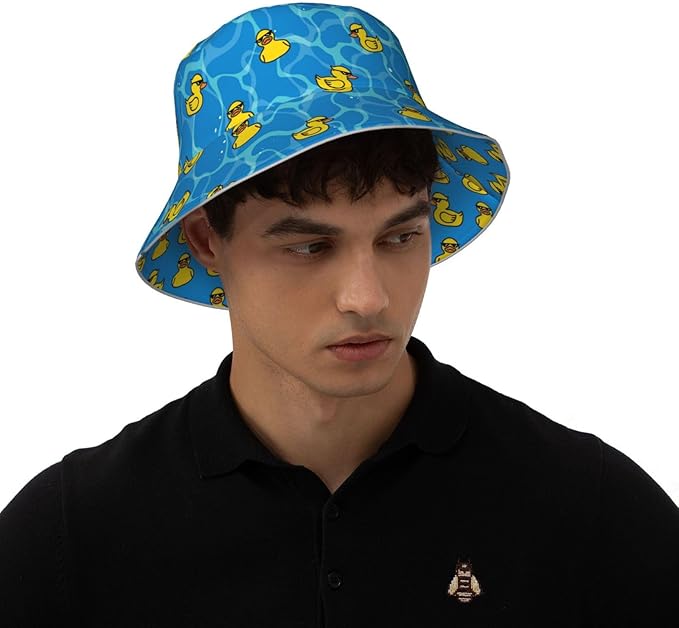 Hat Reversible Fisherman Hats Double Sided Wearing for Women Men Boys Girls